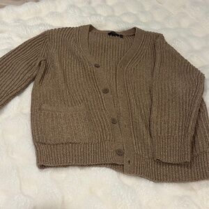 THEORY Mars Ribbed Cotton Blend Cardigan Mens size M